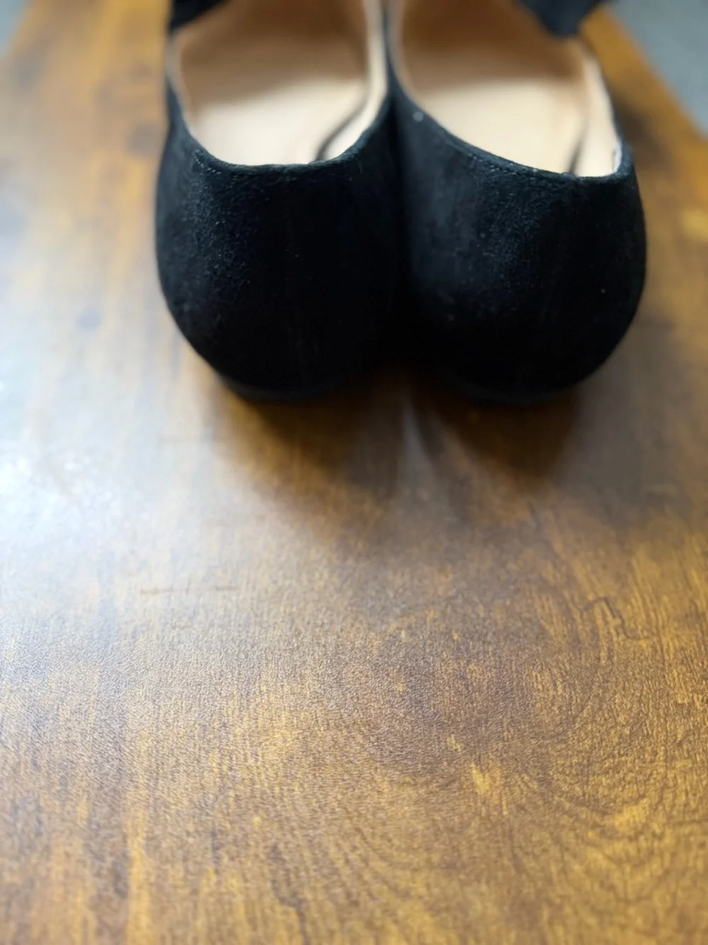 Kate Spade Black Suede Ballet Flats Size 6.5
